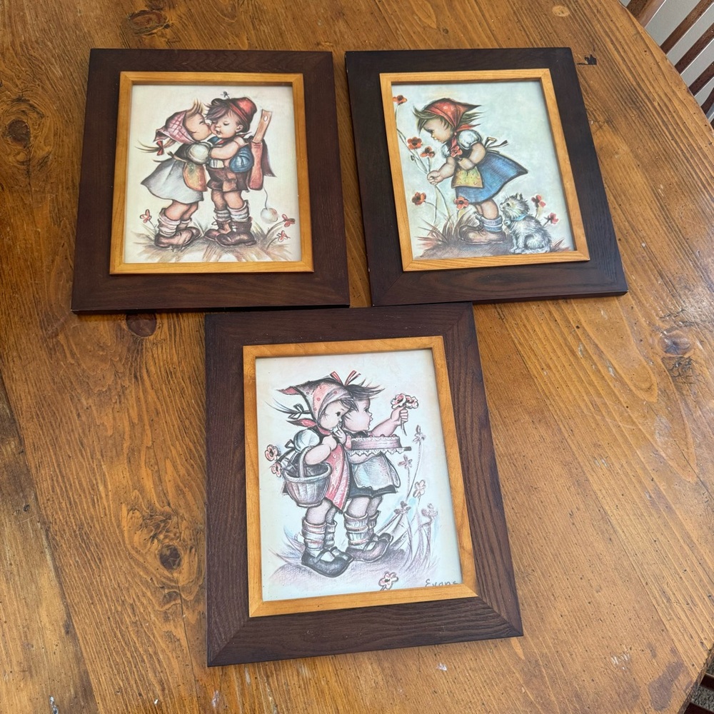 Framed European German Children Prints Similar to Hummel